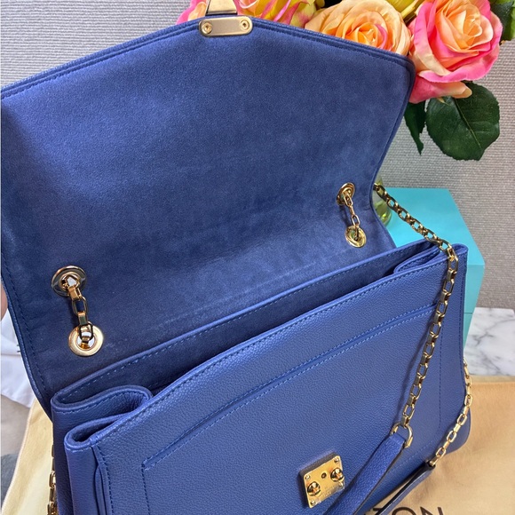 NWOT Louis Vuitton Periwinkle Blue Monogram Empreinte Leather St Germain Bag - Picture 12 of 16